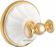 Крючок для полотенец двойной All.Pe Margherita золото/белый ORBI MG016