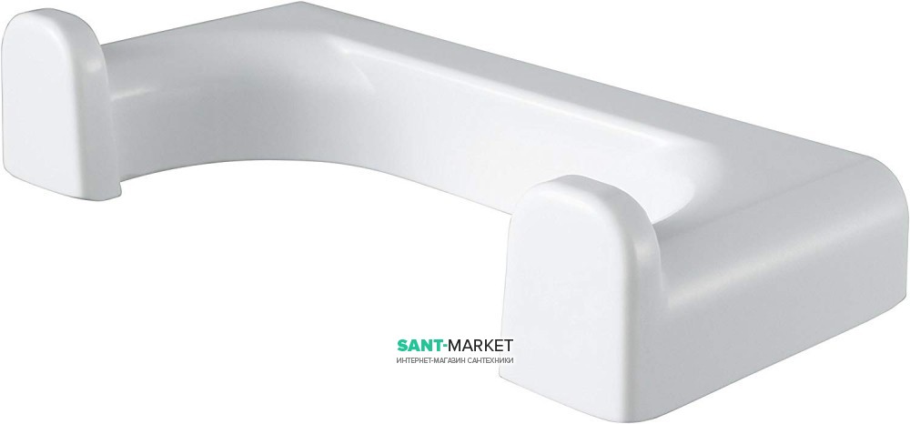 Крючок для ванной Haceka Yoly двойной пластик белый 1137996