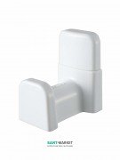 Крючок для ванной Haceka Yoly одинарный пластик белый 1137992