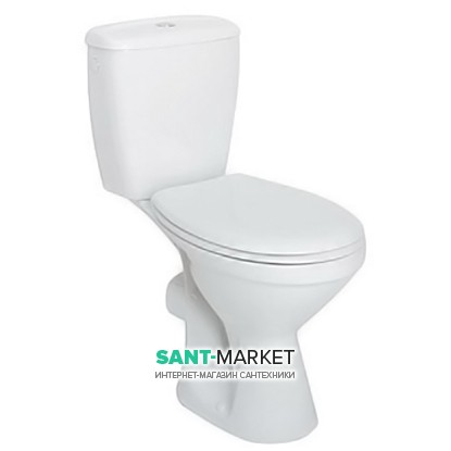 Унітаз-компакт підлоговий Kolo Idol з бачком і сидінням кераміка білий 19026-00U