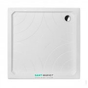 Душевой поддон Koller Pool Grace 80x80 см квадратный акрил белый GRACE80S