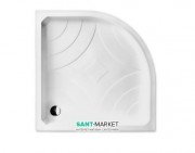 Душевой поддон Koller Pool Grace 80x80 см полукруглый акрил белый GRACE80R