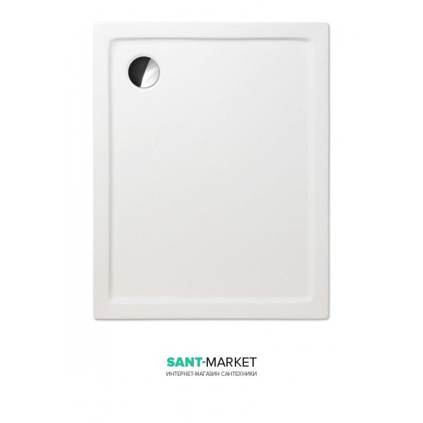 Душовий піддон Koller Pool Flat Kvadro 120x100 см прямокутний акрил білий 8KP0160