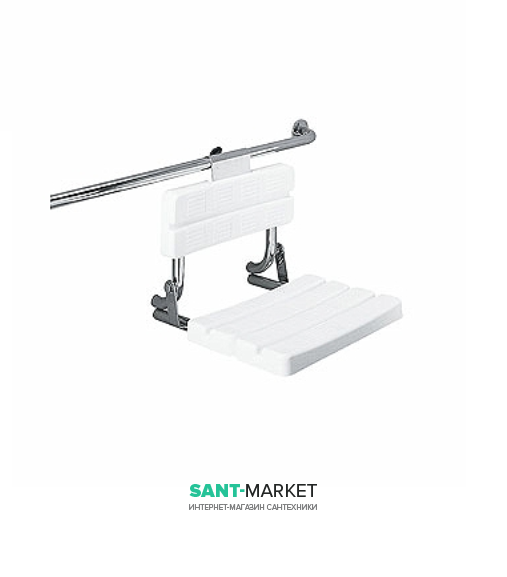 Сидіння для душа Kolo Lehnen Funktion зі спинкою гладка поверхня L1223100