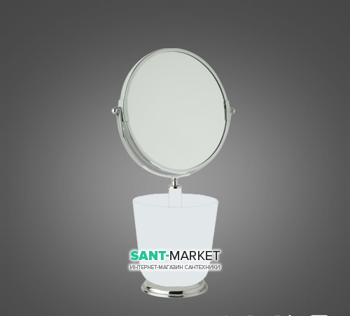 Дзеркало настільне для ванної All.Pe 5 Collection хром / білий MI028 BI