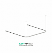 Карниз для душевой шторы Kolo Lehnen Concept 3-сторонний 90х90х90 см L63201000