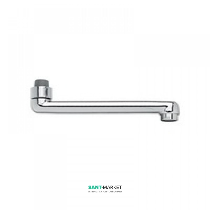 Вилив для ванни Emmevi плоский 35 см матовий хром SC060235