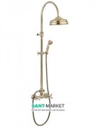 Душевая стойка Emmevi Deco Classic с верхним и ручным душем золото OR1200281