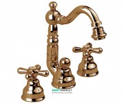 Смеситель для биде Emmevi Deco Old двухвентильный на 3 отверстия бронза BR12644