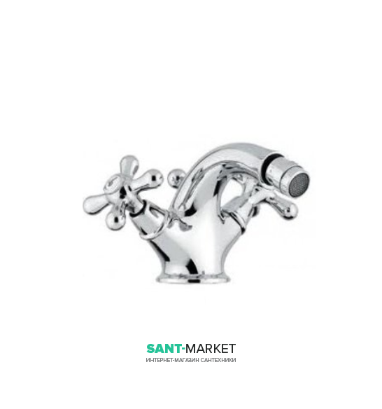 Змішувач для біде Emmevi Dune двухвентильний хром 19.014