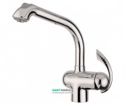 Смеситель для кухни Emmevi Dacota с выдвижным изливом никель NS73066