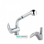 Смеситель для кухни Emmevi Granit Luxor с вытяжной лейкой светло-серый AG7066