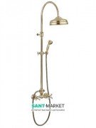 Душевая стойка Emmevi Deco Classic с верхним и ручным душем золото OR1200281
