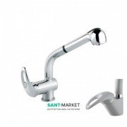 Смеситель для кухни Emmevi Granit Luxor с вытяжной лейкой светло-серый AG7066