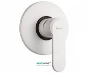 Смеситель для душа Emmevi Nefer скрытого монтажа белый матовый BIO77009