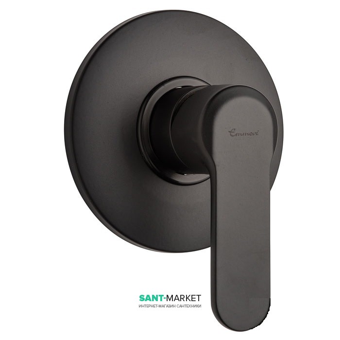 Змішувач для душа Emmevi Nefer прихованого монтажу чорний NEO77009