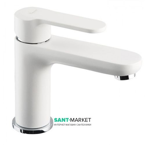 Змішувач для раковини Emmevi Nefer змішувач білий / хром BIO77003TC