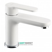 Змішувач для раковини Emmevi Nefer змішувач білий / хром BIO77003TC