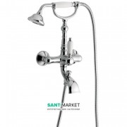 Смеситель для ванной Emmevi Laguna однорычажный с ручным душем хром СR40011