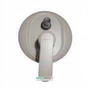 Змішувач для душа Emmevi Nefer прихованого монтажу хром / білий BIO 77019