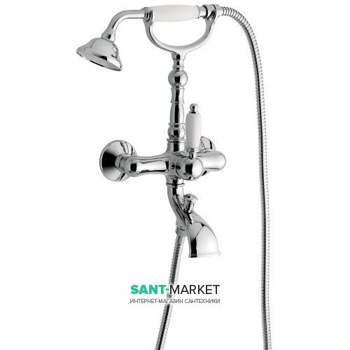 Смеситель для ванной Emmevi Laguna однорычажный с ручным душем хром СR40011