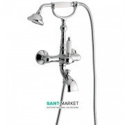 Смеситель для ванной Emmevi Laguna однорычажный с ручным душем хром СR40011