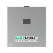 Автоматичне змивний пристрій AlcaPlast для пісуара 6V (працює на батарейках) метал ASP4-KB