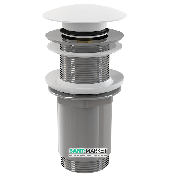 Донный клапан для раковины AlcaPlast click-clack 5/4