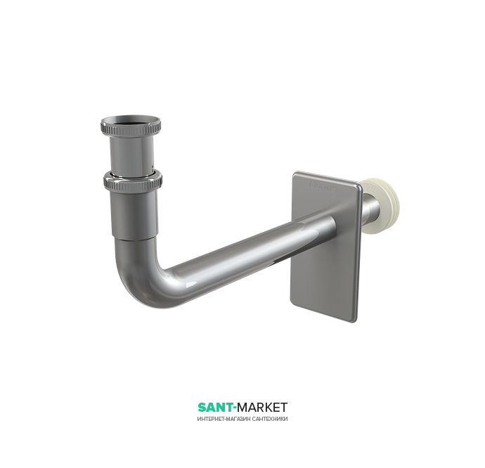 Металеве коліно AlcaPlast DN32 з накидною гайкою 5/4 A438