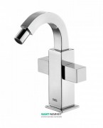 Смеситель для биде вертикальный двухвентильный Tres Cuadro-Tres хром 108124