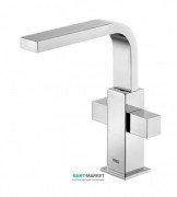 Змішувач для раковини вертикальний двухвентильний Tres Cuadro-Tres хром 108604