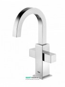 Смеситель для раковины вертикальный двухвентильный Tres Cuadro-Tres хром 108605