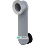 Коліно стоку для унітазу AlcaPlast 90/110 Slim MS906