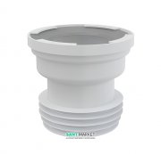 Патрубок для унітазу AlcaPlast прямий поліпропілен A991