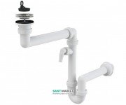 Сифон для раковины AlcaPlast dn40 со штуцером A870P-DN40