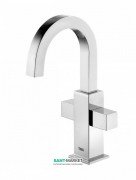 Смеситель для раковины вертикальный двухвентильный Tres Cuadro-Tres хром 108605