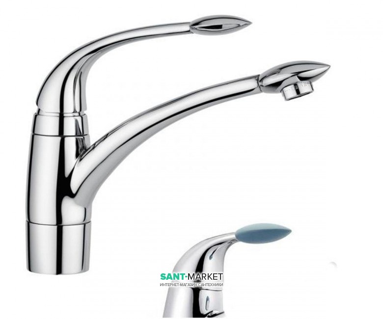 Смеситель для кухни Emmevi Trilly однорычажный синий CBL51007(синий)