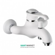 Смеситель для ванной Emmevi Tiffany однорычажный белый матовый BIO 6001