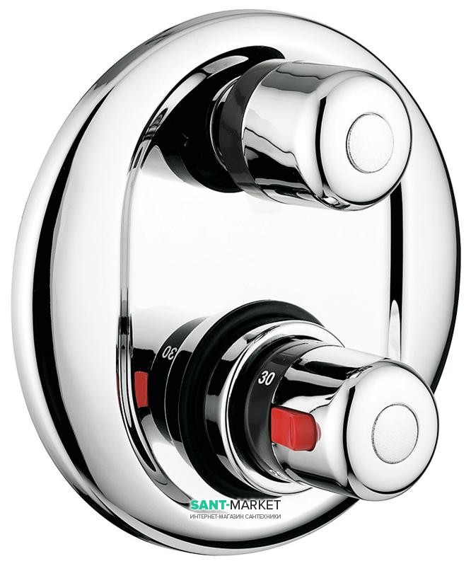 Смеситель для душа Emmevi Pegaso термостатический встраиваемый хром CR96019