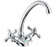 Смеситель для раковины Emmevi Stella двухвентильный хром CR17913