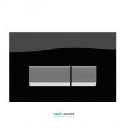 Панель смыва Koller Pool Integro Black Glass пластик/стекло хром глянцевый/черный INTEGRO BLACK GLASS