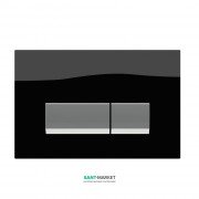 Панель смыва Koller Pool Integro Black Glass пластик/стекло хром глянцевый/черный INTEGRO BLACK GLASS