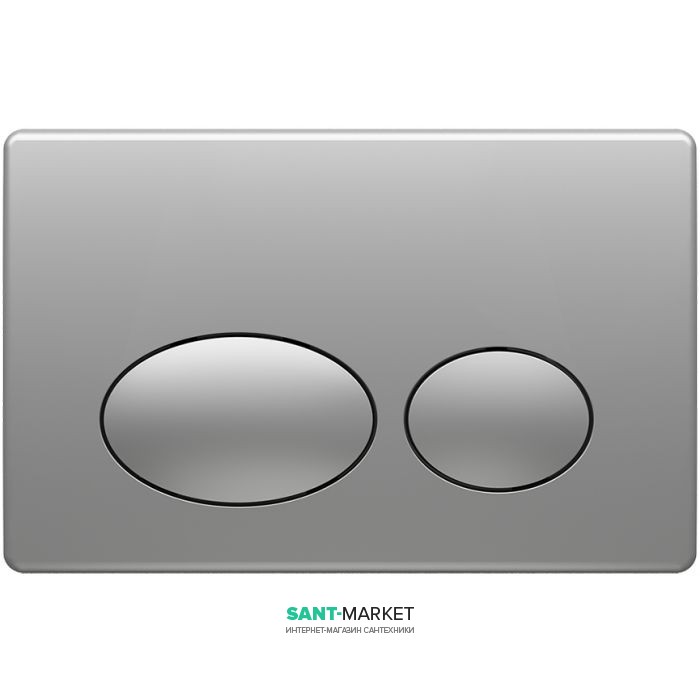 Панель смыва Koller Pool Round Chrome пластик хром матовый ROUND MAT CHROME