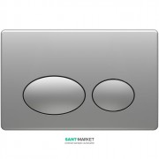 Панель смыва Koller Pool Round Chrome пластик хром матовый ROUND MAT CHROME