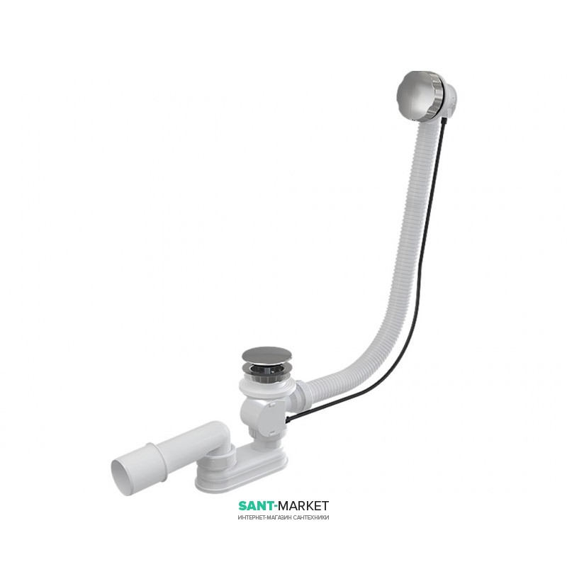 Сифон для ванны Koller Pool автомат комплект металл 80 см A55KM-80 (KP)