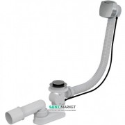 Сифон для ванны Koller Pool автомат комплект хромированный квадратный перелив A51CR (KP)
