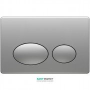 Панель смыва Koller Pool Round Chrome пластик хром матовый ROUND MAT CHROME