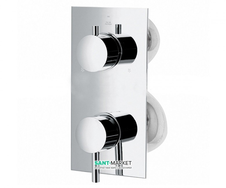 Змішувач для душу термостатичний вбудований Bossini Oki-4 хром Z77206410