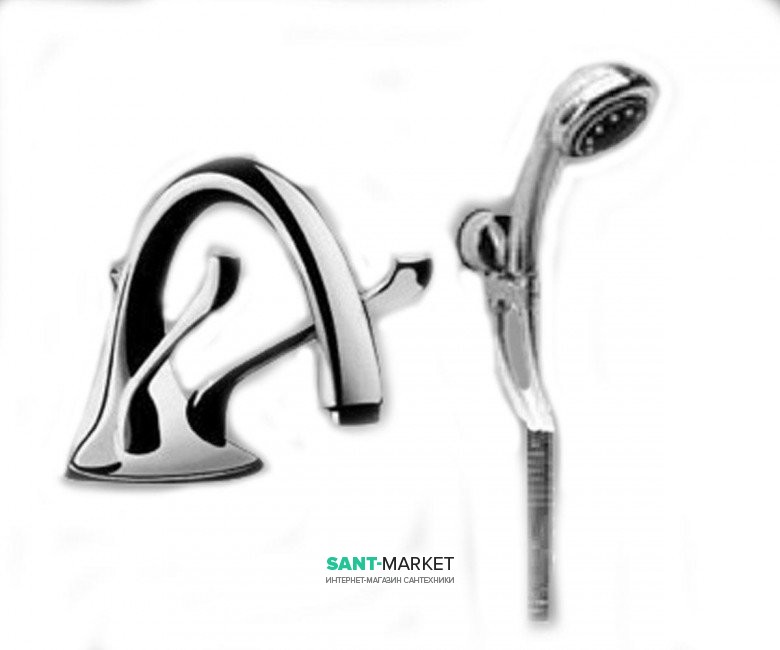 Змішувач для ванни Ideal Standard Renzo Piano з ручним душем хром N9754AA