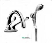 Смеситель для ванной Ideal Standard Renzo Piano с ручным душем хром N9754AA